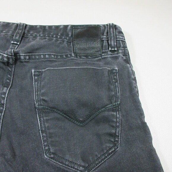 Guess mens charcoal distressed Desmond Relaxed straight jeans 30x30 EUC - Picture 7 of 8